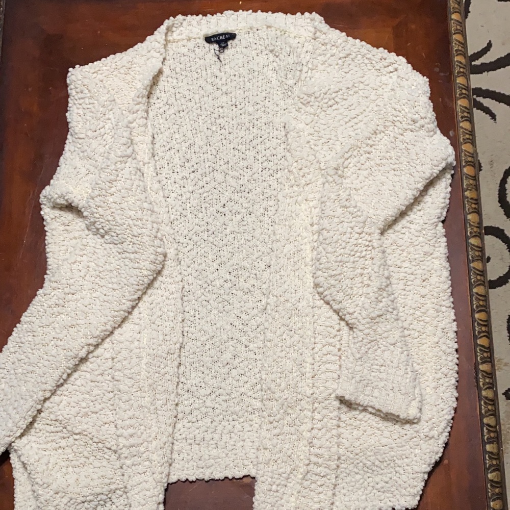 White cardigan